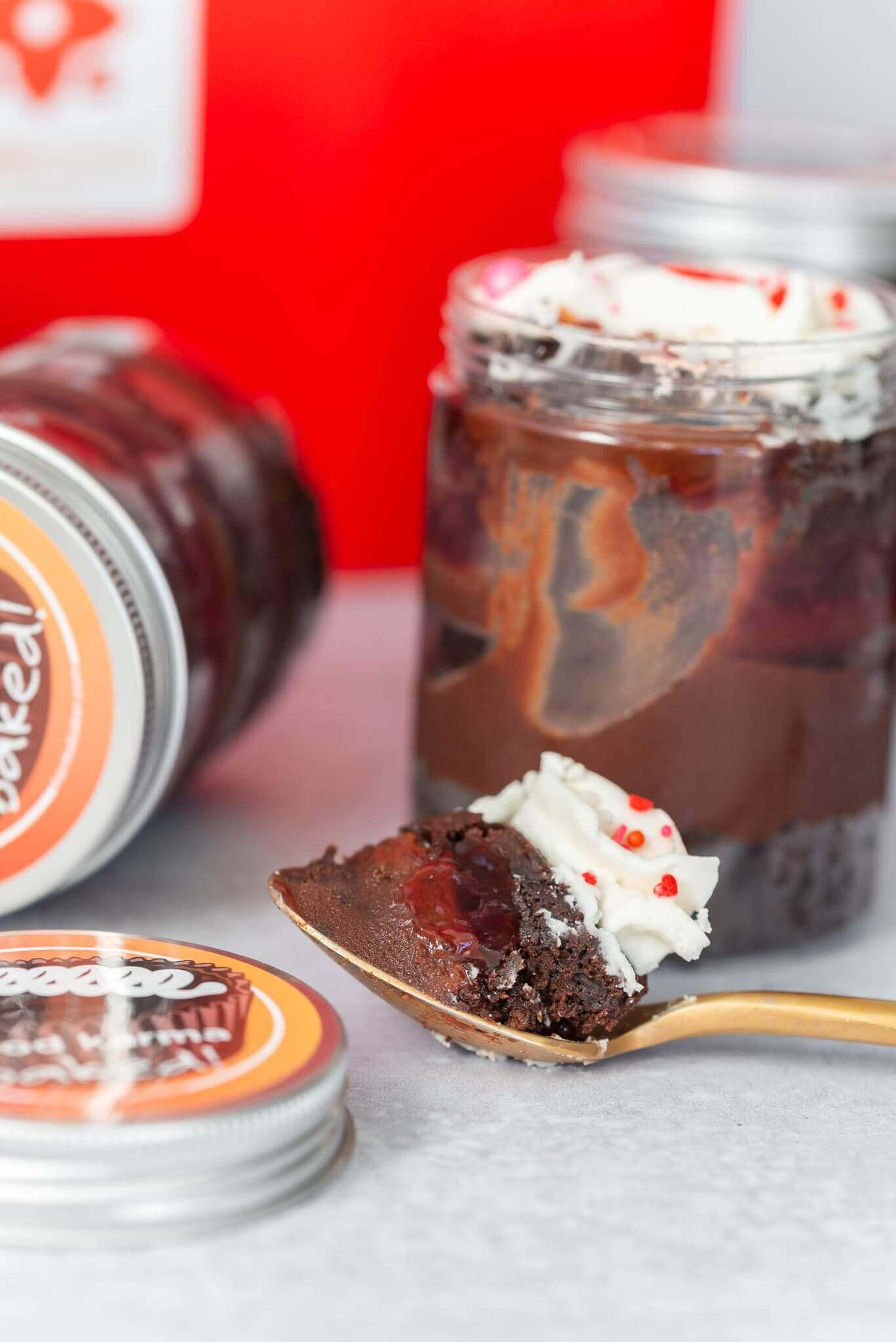 Chocolate Cherry Cake Jars Vegan gluten-free bakery Vegan bakery near me Vegan bakery online Gluten-free dessert delivery Vegan cakes for sale Gluten-free cookies online Vegan cupcakes delivery Dairy-free bakery Egg-free cake online Nut-free baked goods V