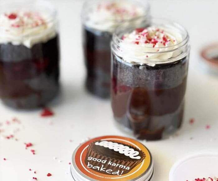 Chocolate Cherry Cake Jars Vegan gluten-free bakery Vegan bakery near me Vegan bakery online Gluten-free dessert delivery Vegan cakes for sale Gluten-free cookies online Vegan cupcakes delivery Dairy-free bakery Egg-free cake online Nut-free baked goods V