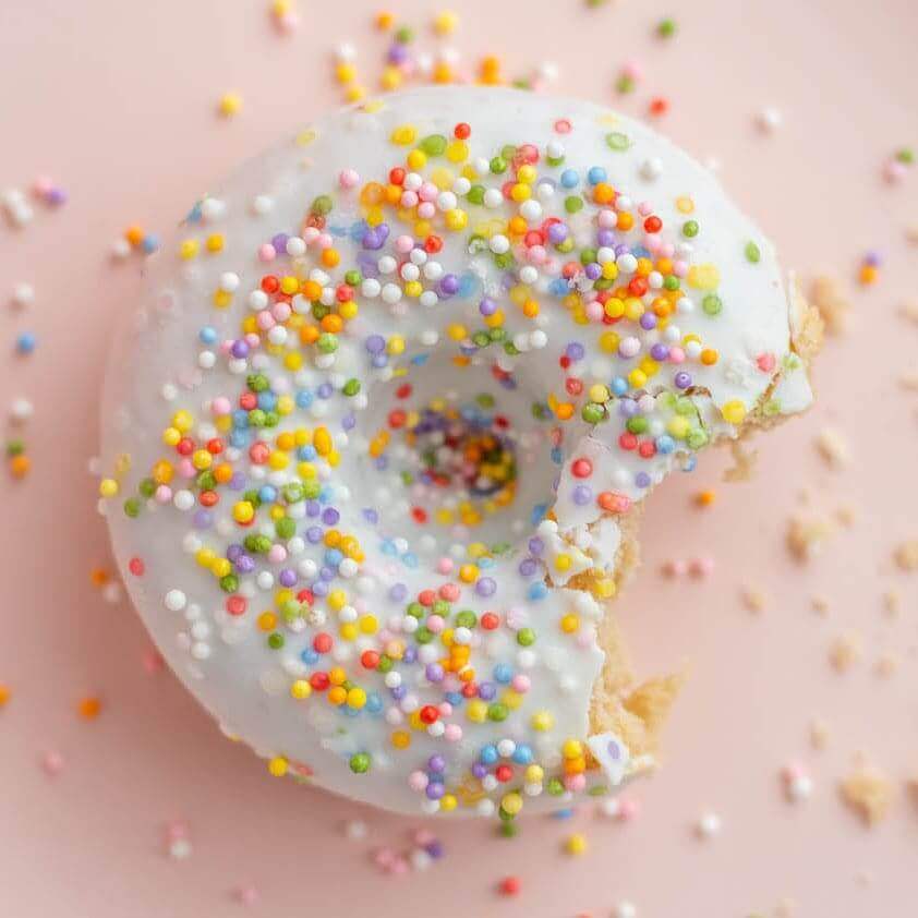 White Donut Single Allergy free Vegan gluten-free bakery delivery Gluten-free cookies online Gluten-free dessert delivery order gluten free cake order cakes for sale Vegan cupcake delivery Vegan desserts Vegan donuts online vegan gift