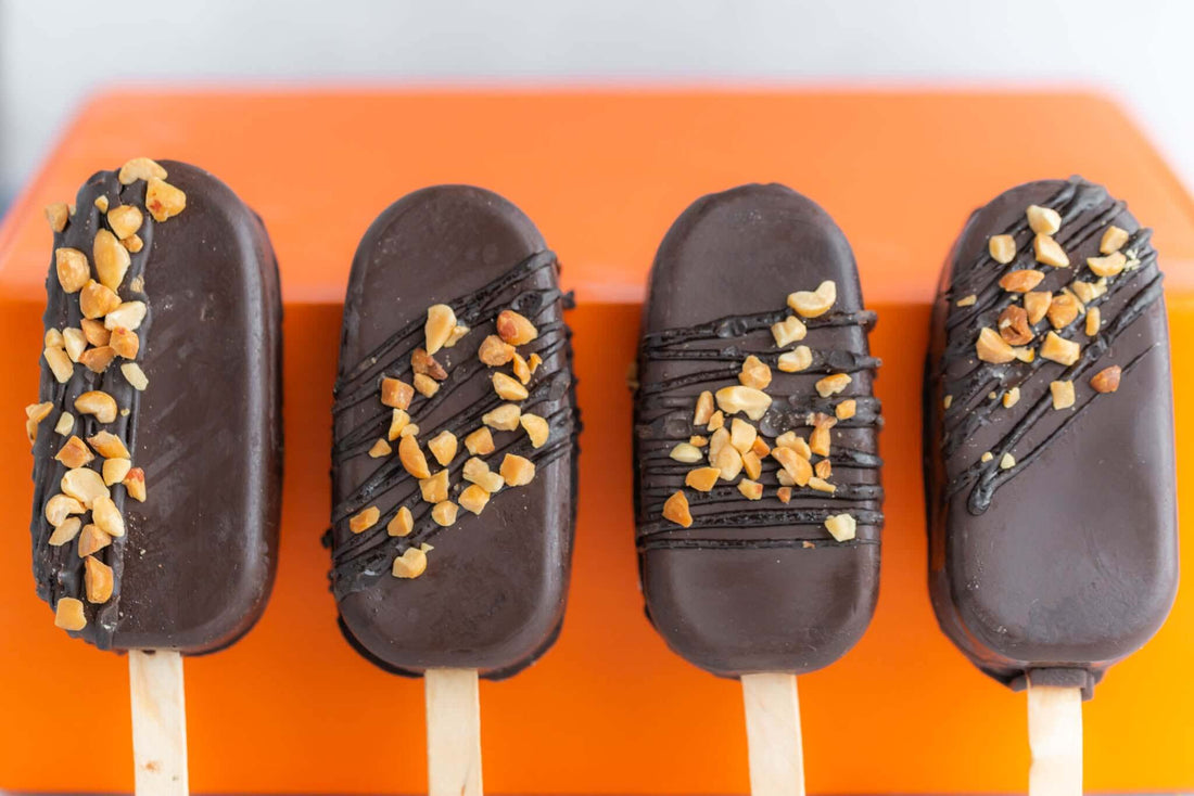 Vegan Cakesicles Have Become A Huge Hit! Product Launch If you know about us and don't know about these ... we're sorry! Our all-vegan and gluten-free Cakesicles come in 2 flavors, chocolate chip cookie dough and a Cakesicle Box filled with chocolate cake