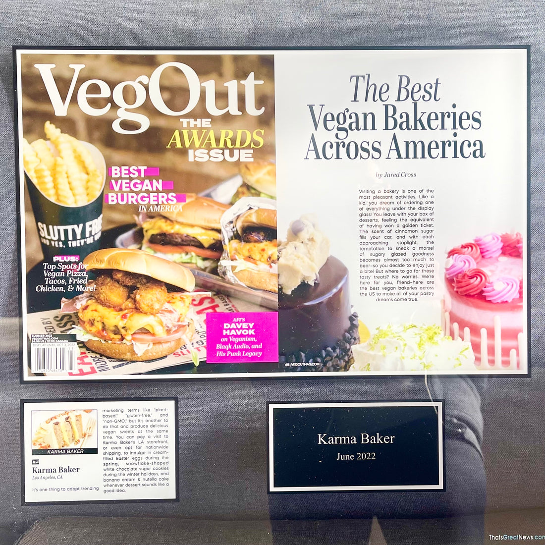 We've been recognized In Best Vegan Bakeries in America