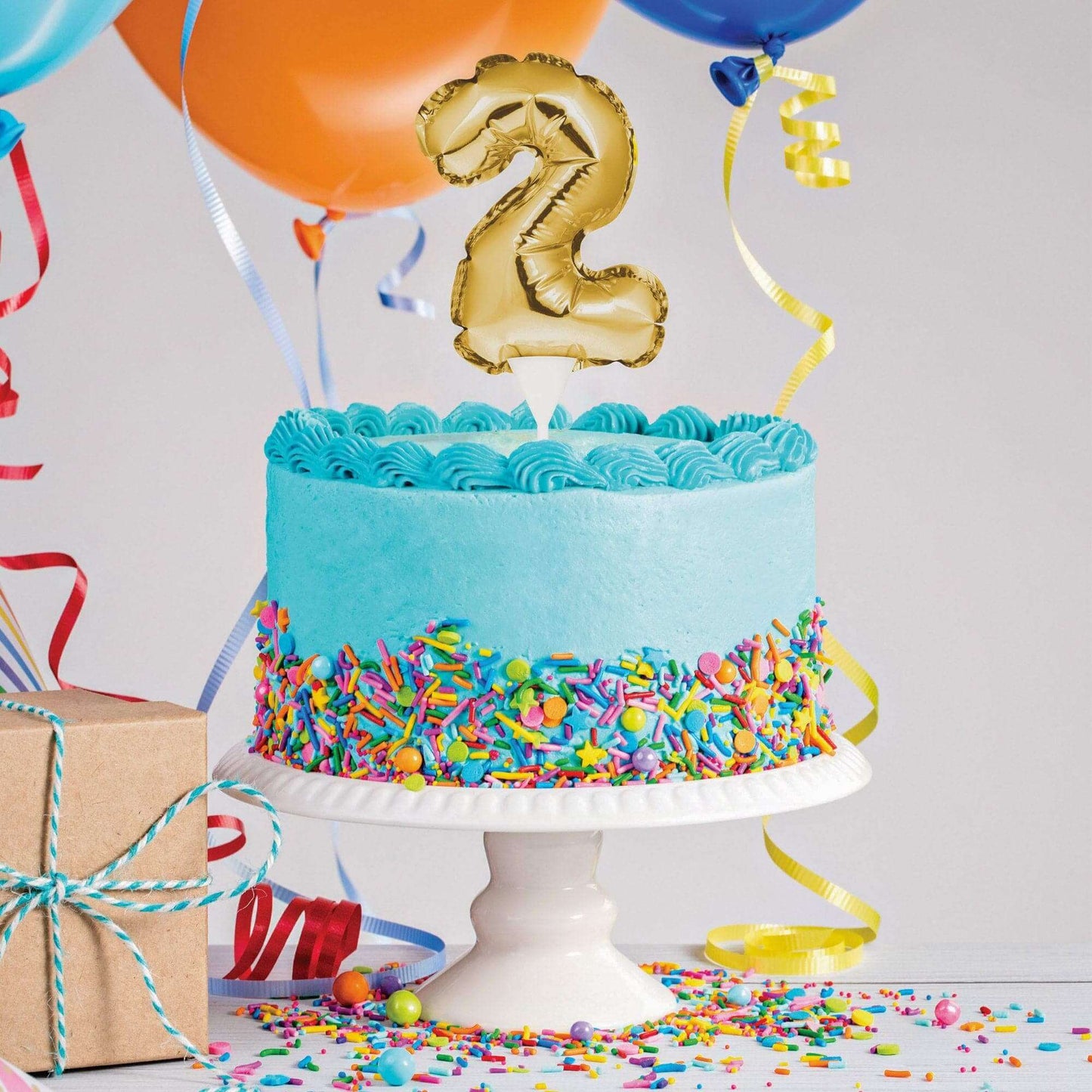 Vegan Gluten free Birthday Balloon Cake Toppers